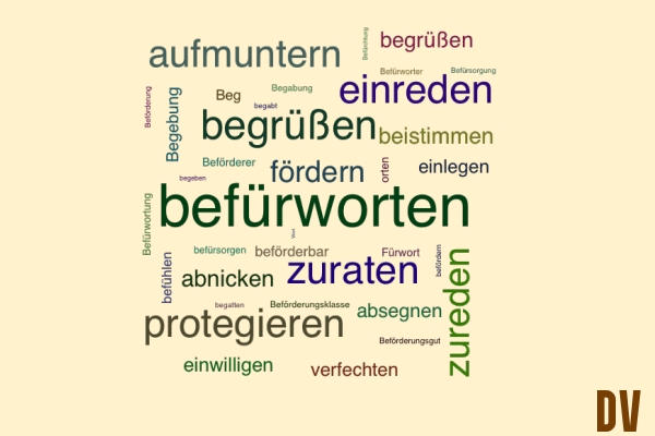 befürworten