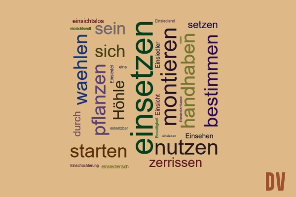 einsetzen 
