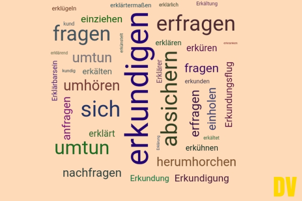 erkundigen