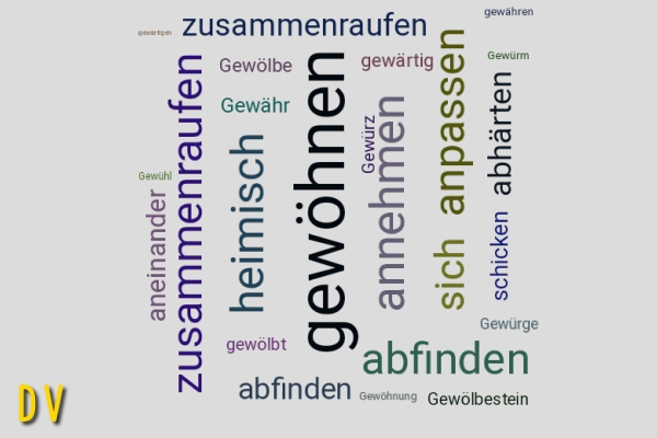 sich gewöhnen