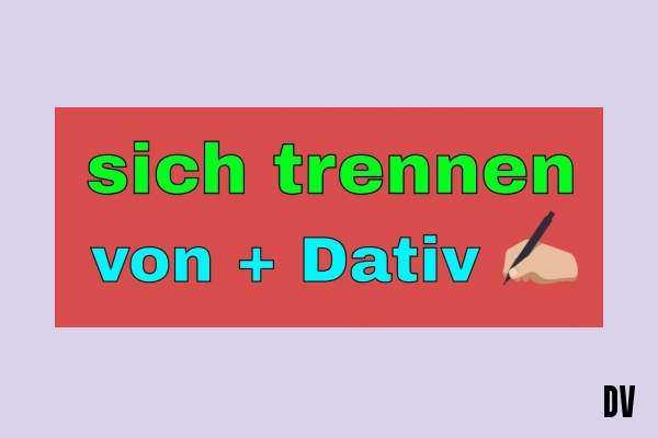 sich trennen von